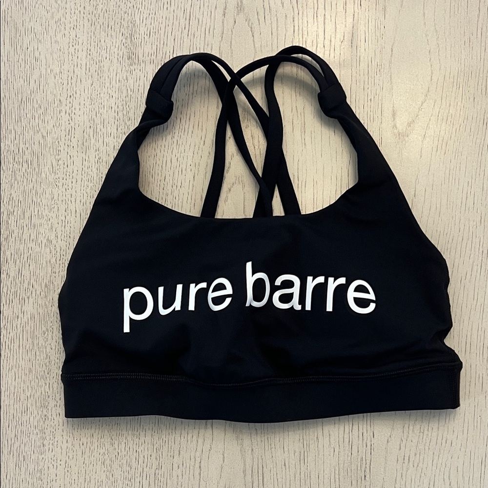 lululemon Pure Barre Black Sports Bra